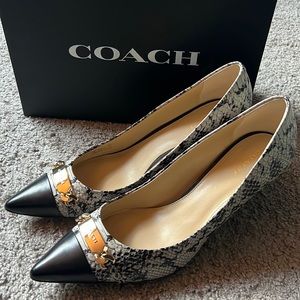 Animal print Coach Heels size 11